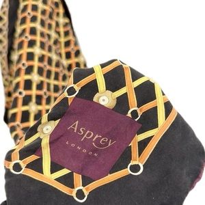ASPREY Geometric Silk Scarf